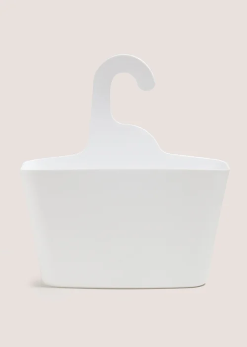 White Plastic Shower Caddy (28cmx32cm) Image 1