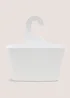 White Plastic Shower Caddy (28cmx32cm) Image 1
