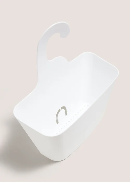 White Plastic Shower Caddy (28cmx32cm) Image 2