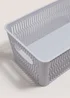 Grey Medium Plastic Storage (29cmx17cmx12 cm) Image 2