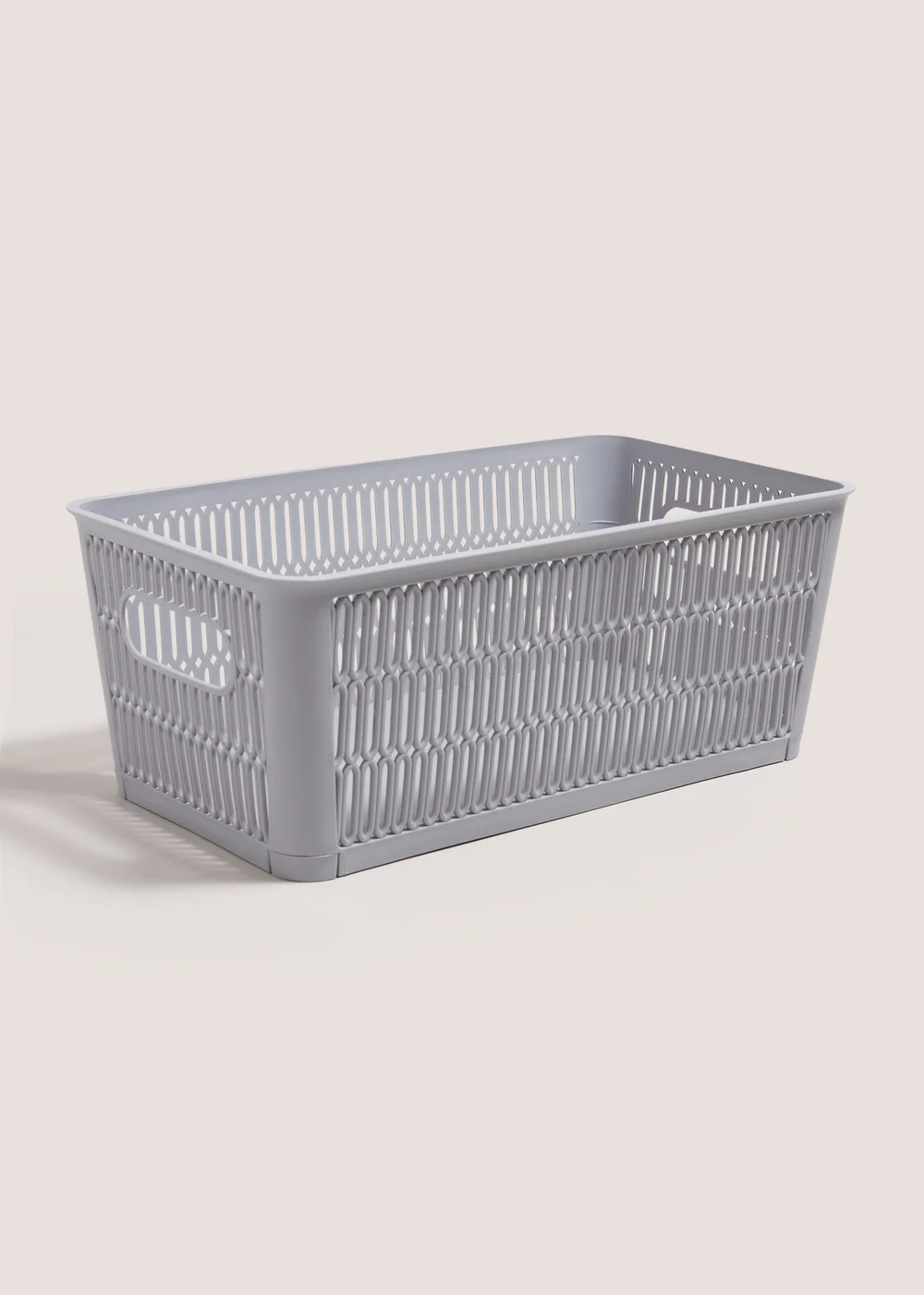 Grey Medium Plastic Storage (29cmx17cmx12 cm) Image 1
