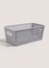 Grey Medium Plastic Storage (29cmx17cmx12 cm) Image 1