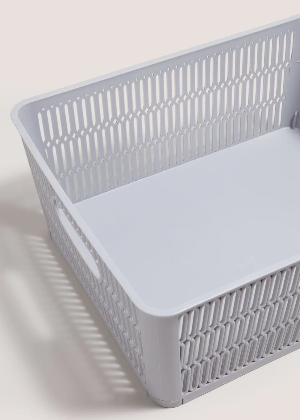 Grey Large Plastic Storage (29cmx23cmx12cm) Image 2