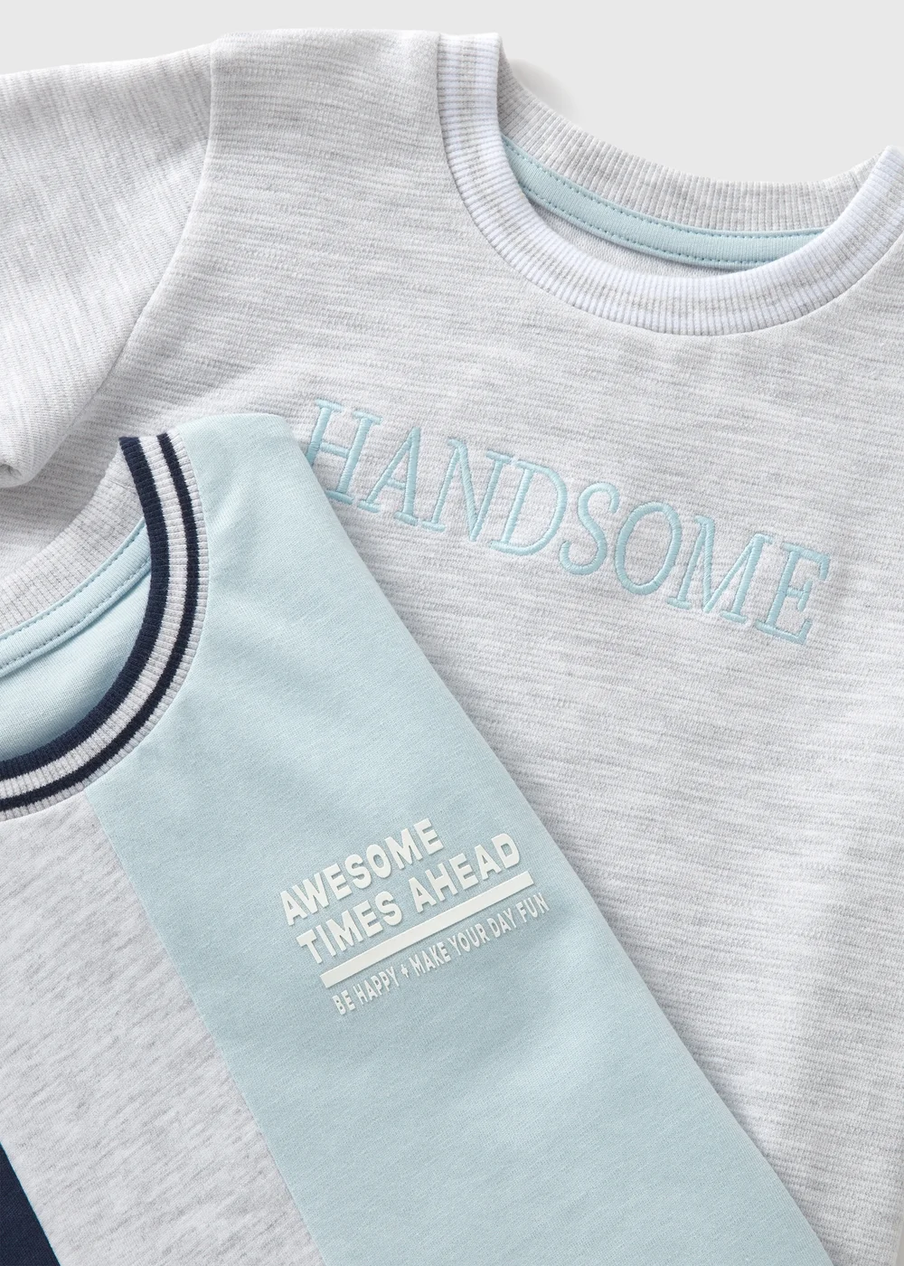 2 Pack Boys Grey T-shirt (1-7yrs) - 1-1.5 Yrs Image 2