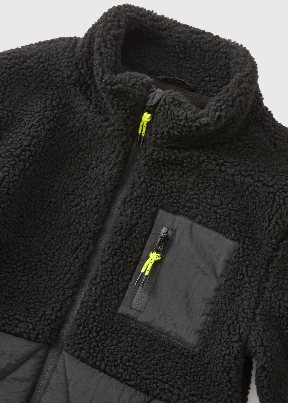 Boys Black Fleece Jacket (7-15yrs) - 7 Yrs Image 2