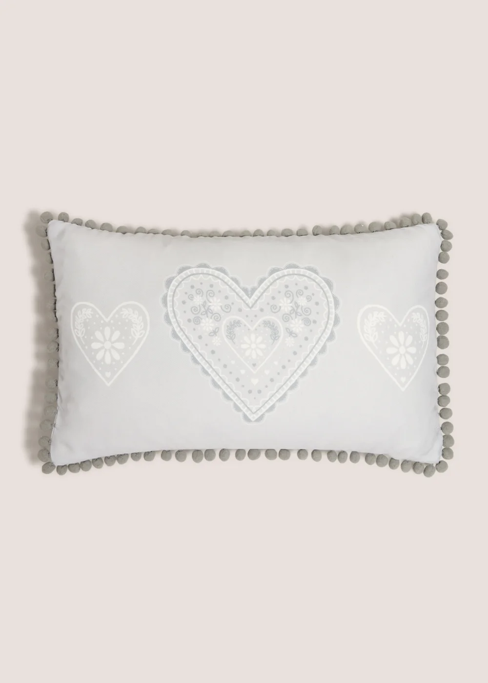 Printed Heart Cushion Image 1