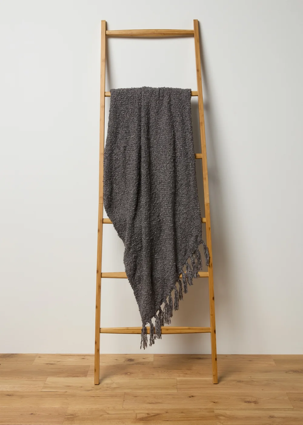 Grey Boucle Throw Image 1