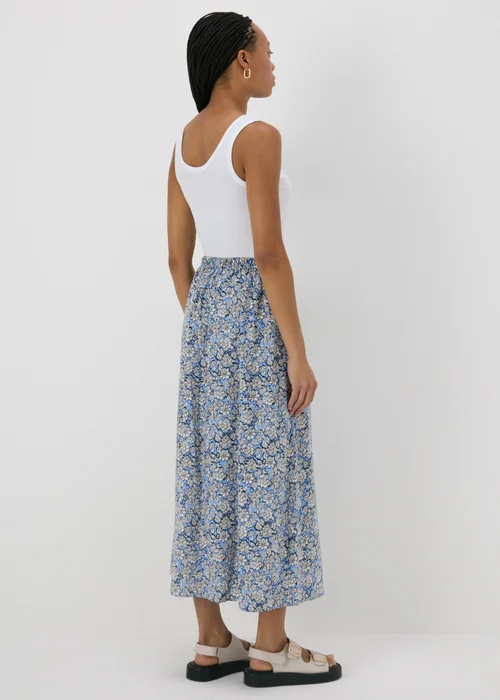 Blue Floral Midaxi Skirt - 8 Image 2