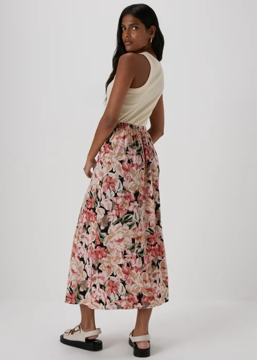 Multicolour Floral Flared Maxi Skirt - 8 Image 2