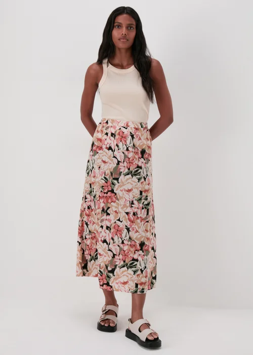 Multicolour Floral Flared Maxi Skirt - 8 Image 4