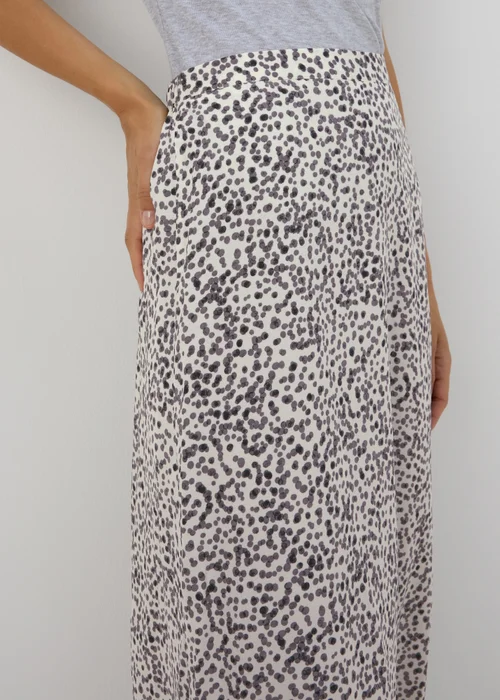 White Spot Print Midi Skirt - 8 Image 3