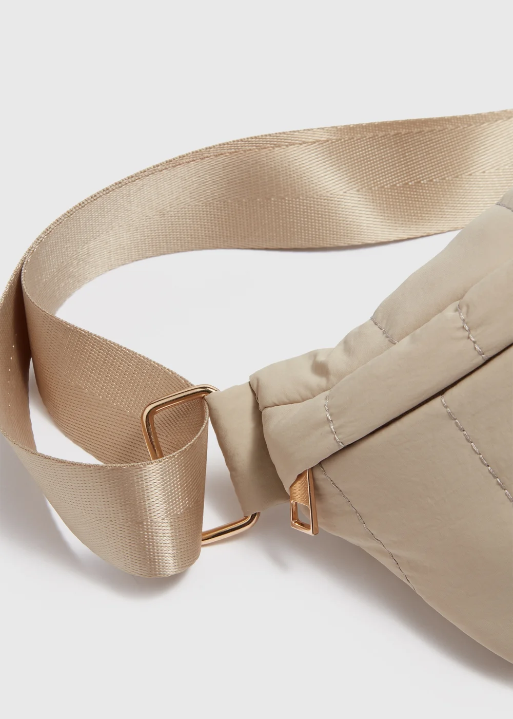 Stone Quilted Chest Bag - One Size Image 4