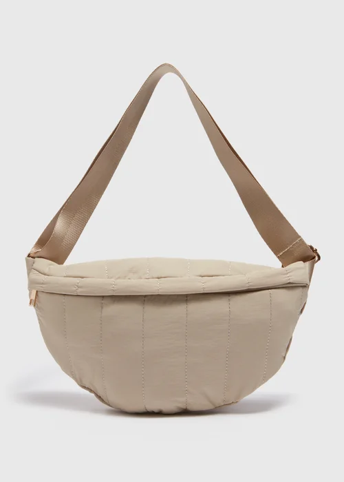 Stone Quilted Chest Bag - One Size Image 3