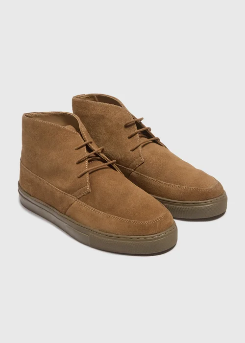Brown Suede Desert Boots - Size 6 Image 1