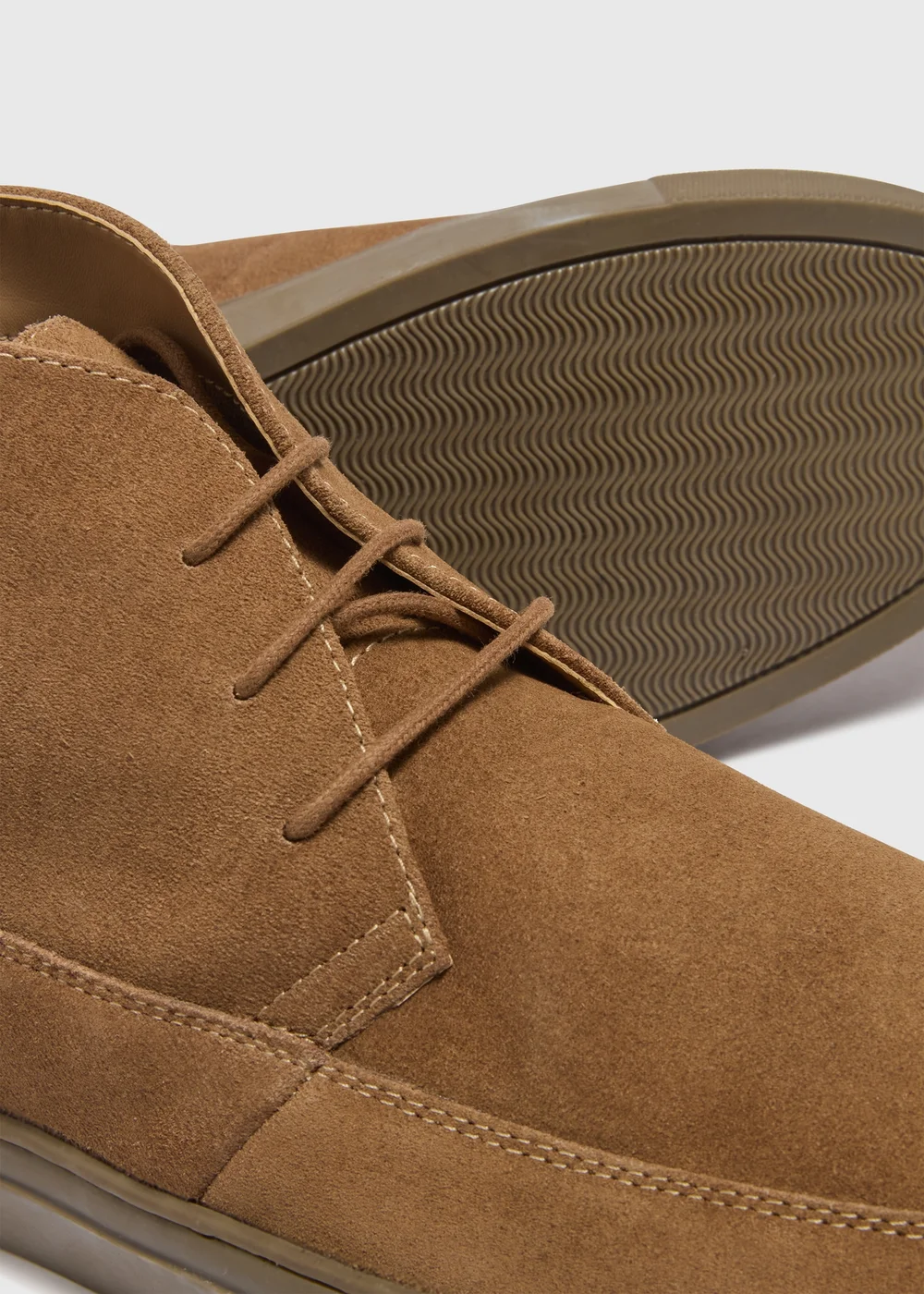 Brown Suede Desert Boots - Size 6 Image 2