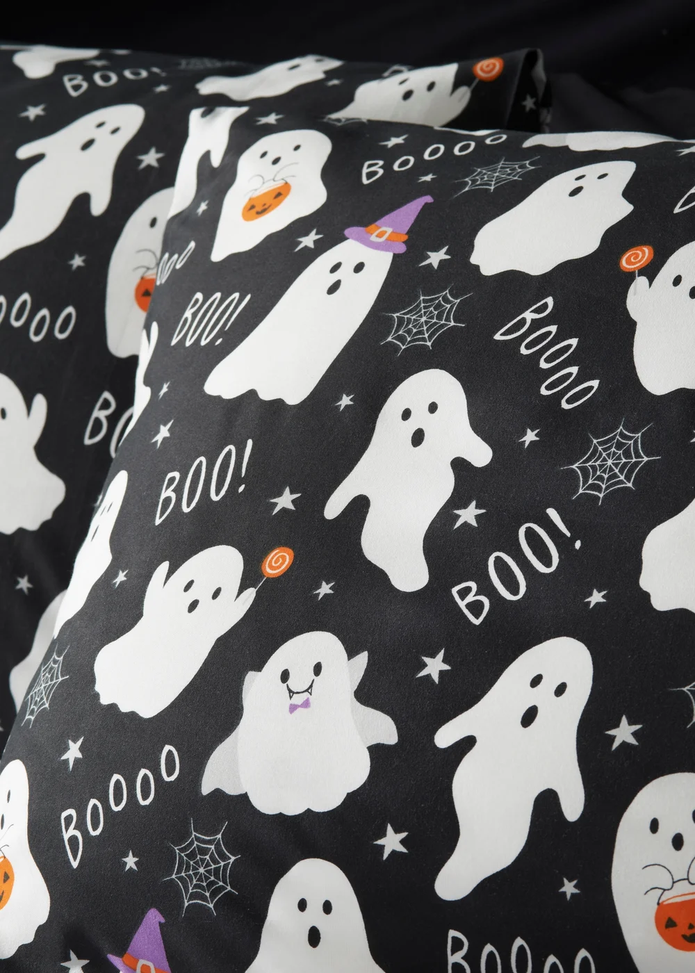 Halloween Monochrome Ghost Duvet Set - Single Image 2