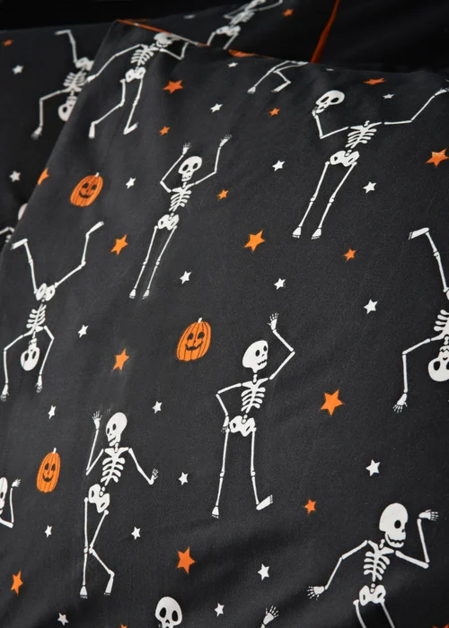 Halloween Reversible Skeleton Duvet Set - Single Image 2