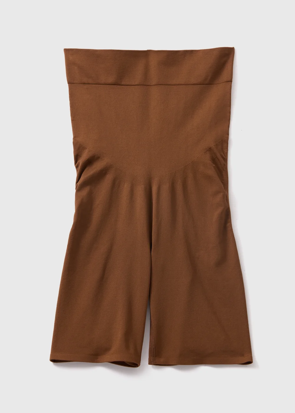 Brown Seamless Shapewear Shorts - Small Image 1