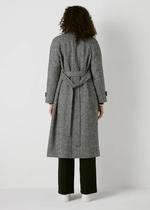 Black & White Trench Coat - 8 Image 2