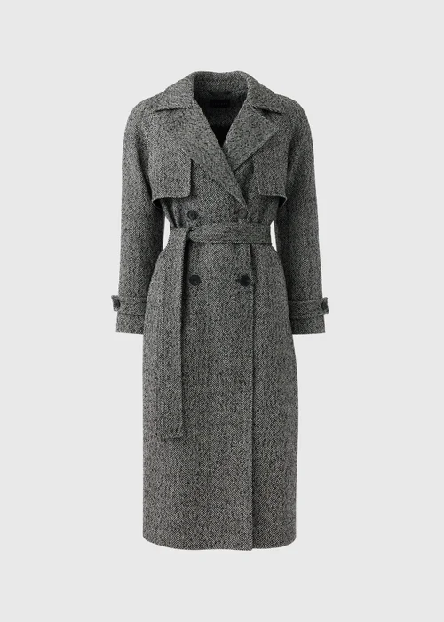 Black & White Trench Coat - 8 Image 4