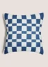 Green Reversible Checkerboard Cushion Image 1
