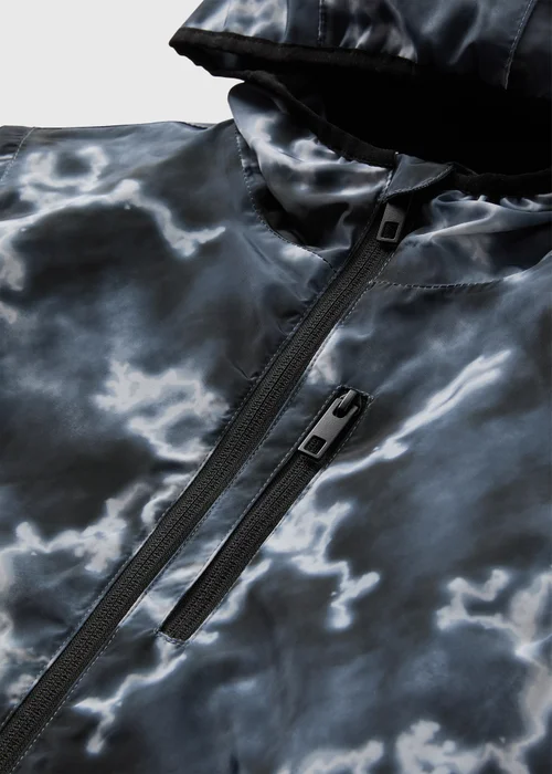 Boys Grey Printed Windbreaker Jacket (7-15yrs) - 7 Yrs Image 2