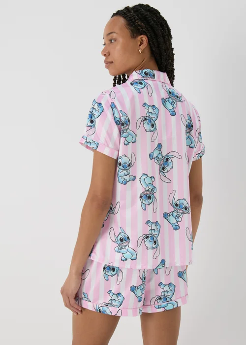 Disney Stitch Pink Pyjama Set - Size 8 Image 2