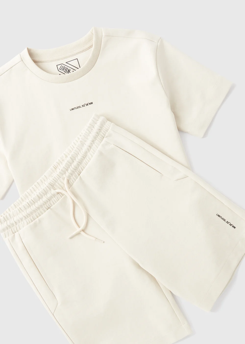 Boys Stone Oversized T-Shirt & Shorts Set (7-15yrs) - Age 7 Years Image 2