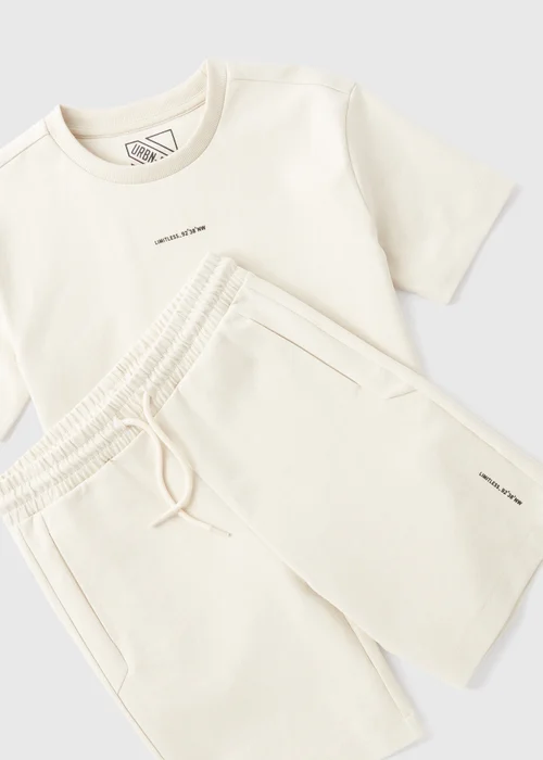 Boys Stone Oversized T-Shirt & Shorts Set (7-15yrs) - Age 7 Years Image 2