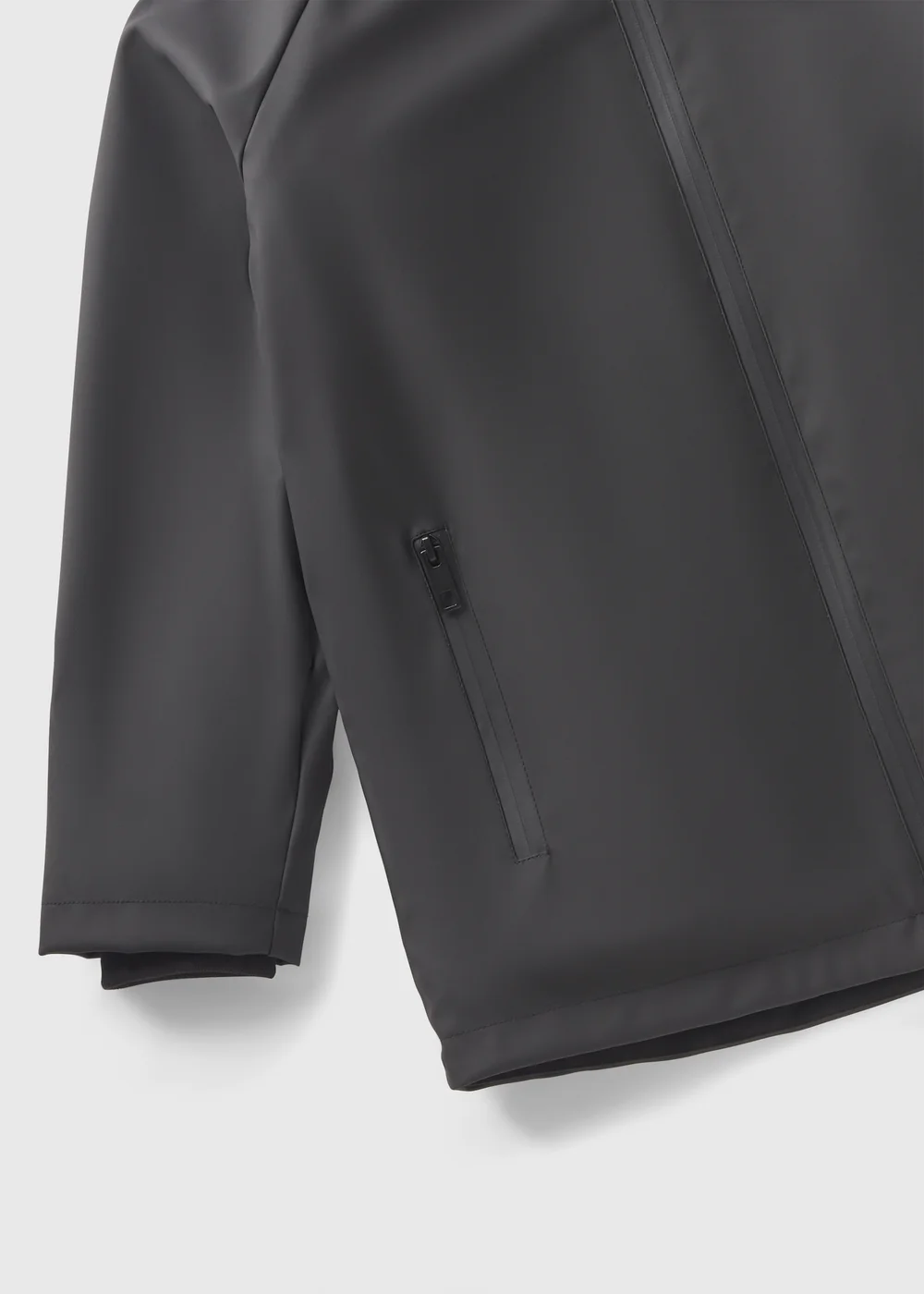Boys Black PU Raincoat (7-15yrs) - 7 Yrs Image 2