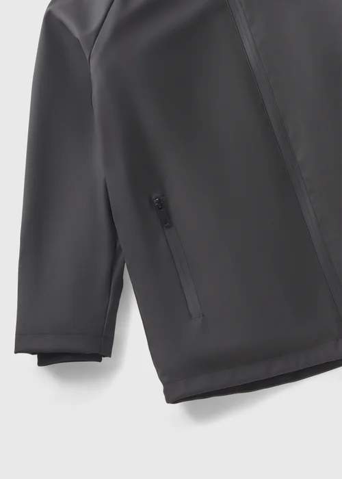 Boys Black PU Raincoat (7-15yrs) - 7 Yrs Image 2