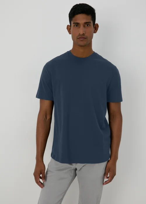 3 Pack Black White & Navy Plain T-Shirt - S Image 2