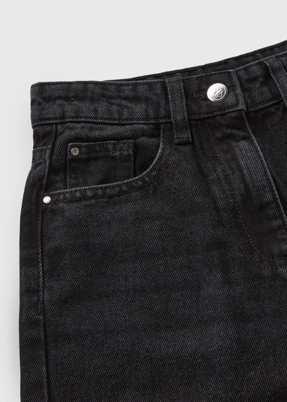 Girls Black Wide Leg Jeans (7-15yrs) - Age 7 Years Image 2