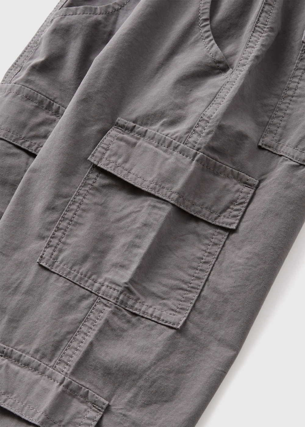Girls Charcoal Cargo Trousers (7-15yrs) - Age 10 Years Image 2