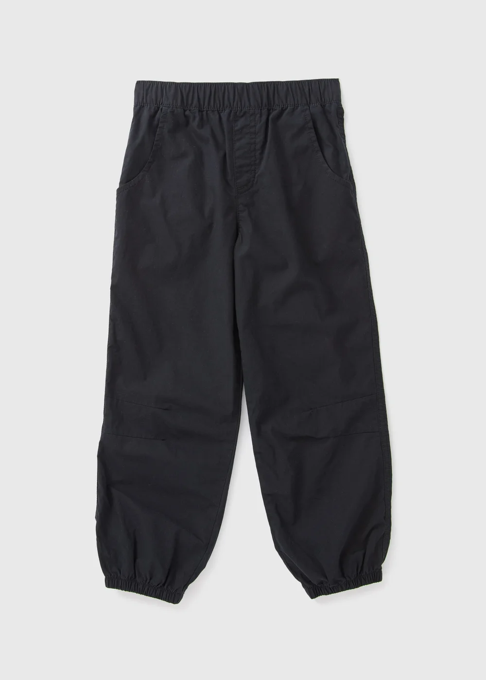 Girls Black Parachute Trousers (7-15yrs) - 8 Yrs Image 1