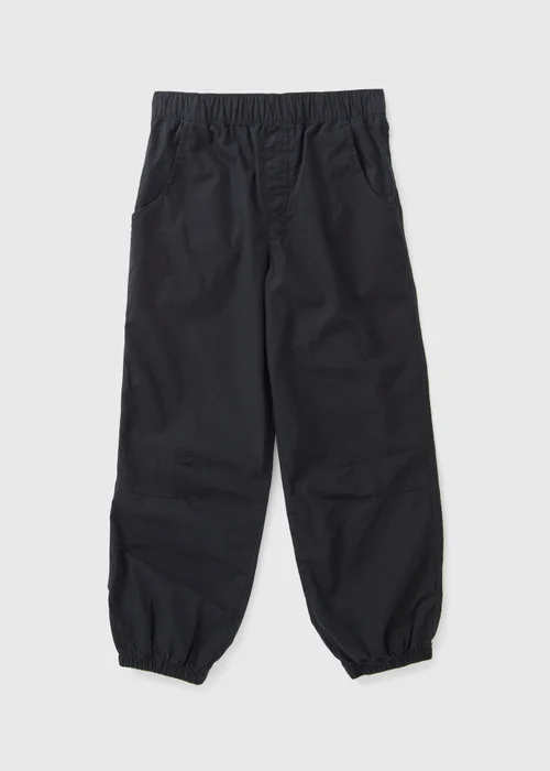 Girls Black Parachute Trousers (7-15yrs) - 8 Yrs Image 1