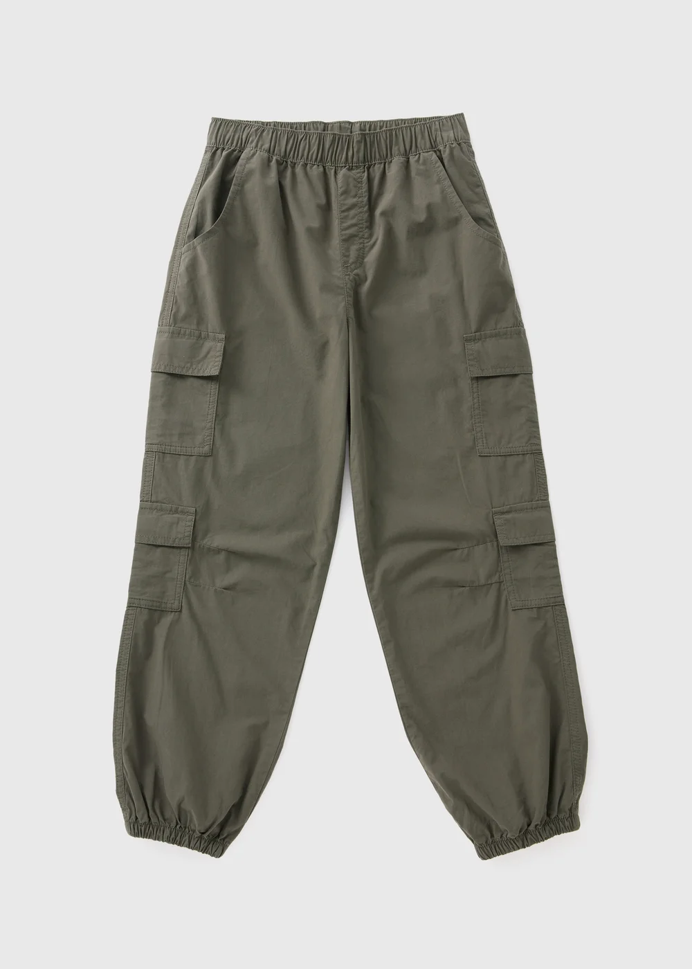 Girls Khaki Cargo Trousers (7-15yrs) - Age 7 Years Image 1