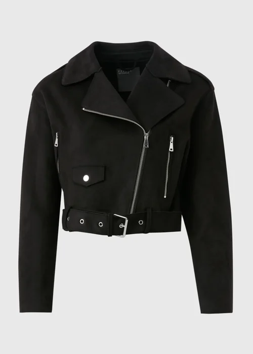Black Suede Biker Jacket - 8 Image 5