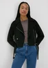 Black Suede Biker Jacket - 8 Image 1