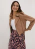 Stone Suede Biker Jacket - 14 Image 1
