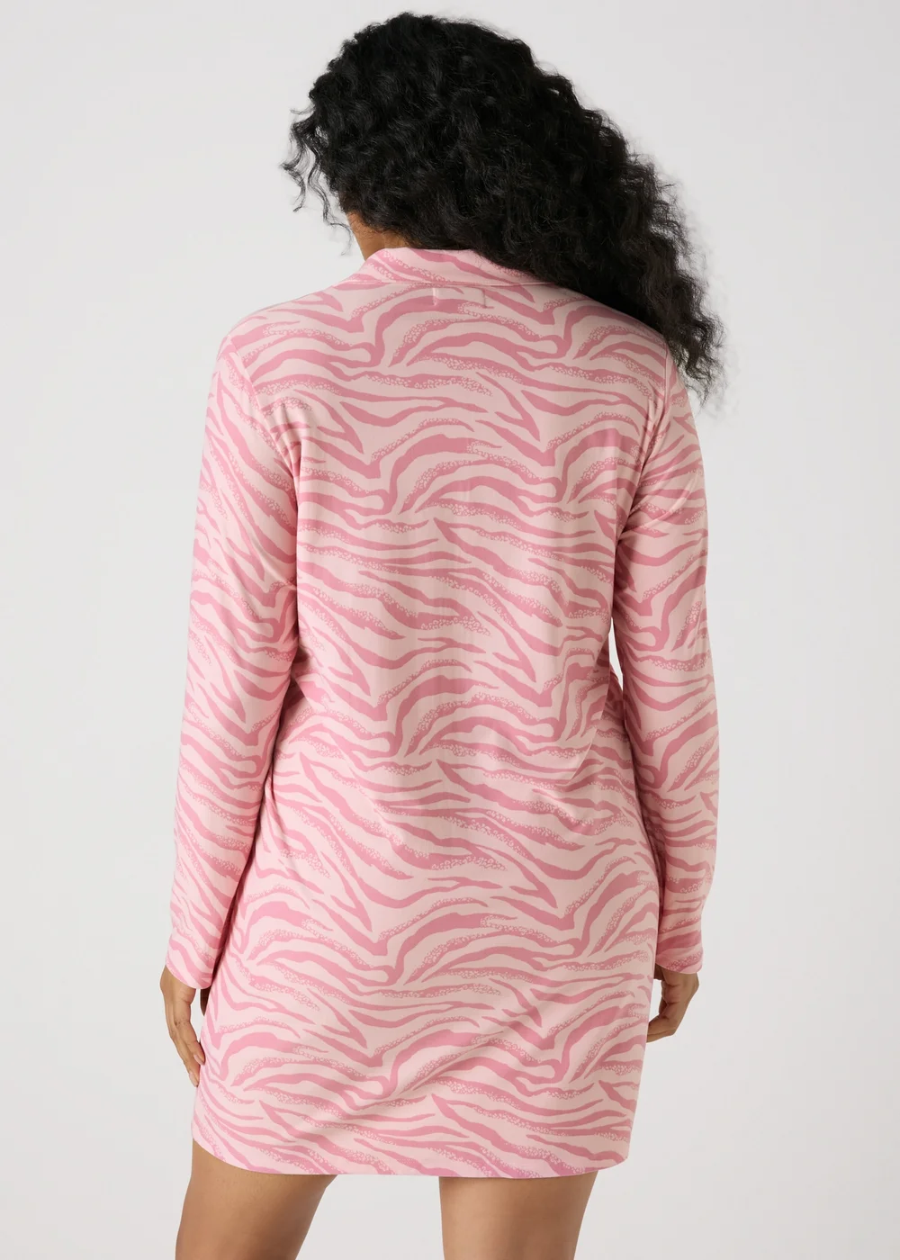 Pink Zebra Shirt Nightie - Extra small Image 2