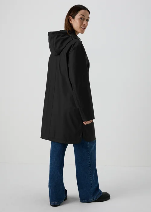 Black Rubberised Mac Jacket - 8 Image 2