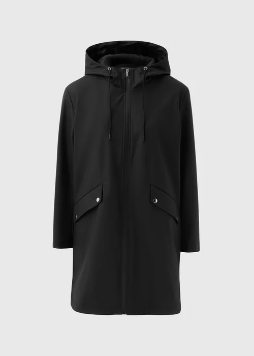 Black Rubberised Mac Jacket - 8 Image 4