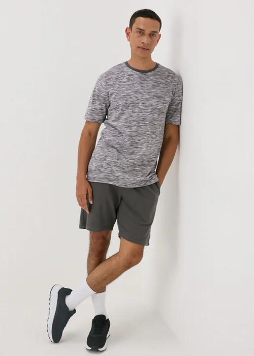 Grey Space Dye T-Shirt - S Image 4
