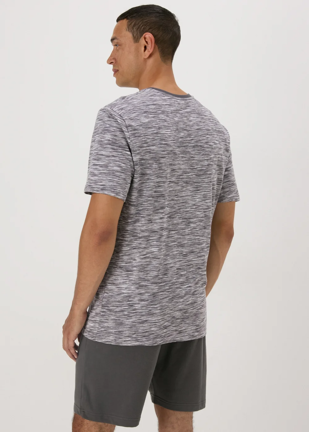 Grey Space Dye T-Shirt - S Image 2