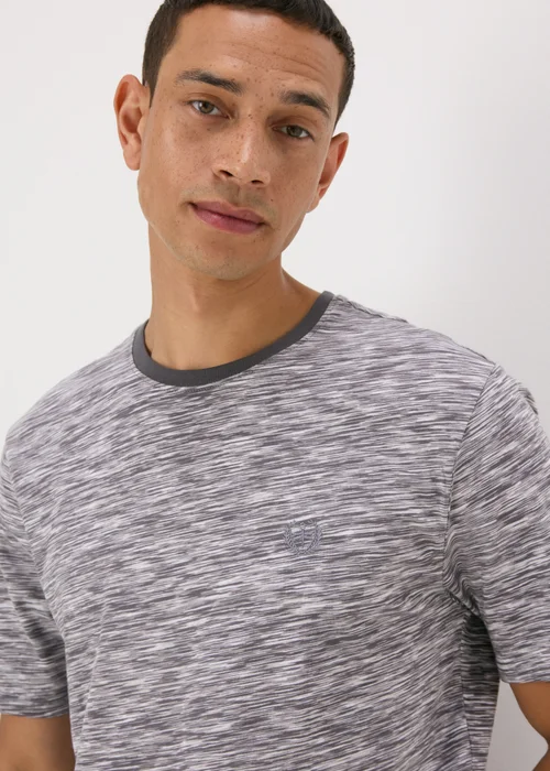 Grey Space Dye T-Shirt - S Image 3