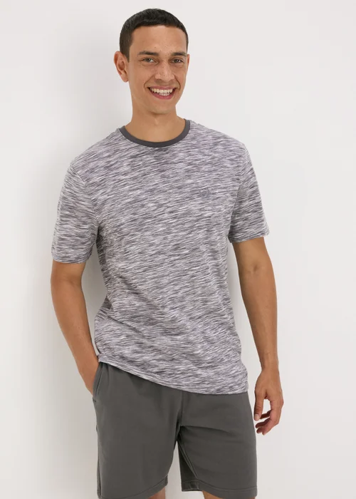 Grey Space Dye T-Shirt - S Image 1