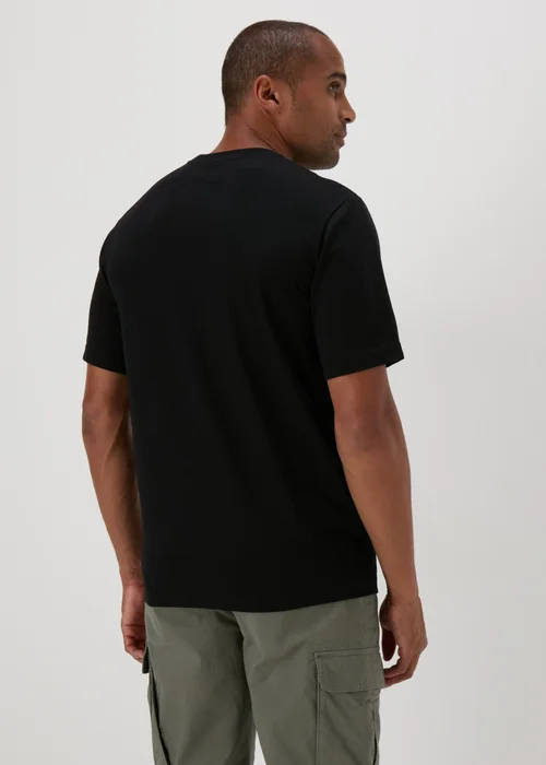 Black Woven Grey Pocket T-Shirt - S Image 2