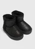 Girls Black Glitter Snug Boots (Younger4-9) - Size 4 Infants Image 1