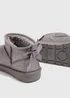Girls Grey Bow Snug Boots (Younger 10-Older 5) - Size 10 Infants Image 2